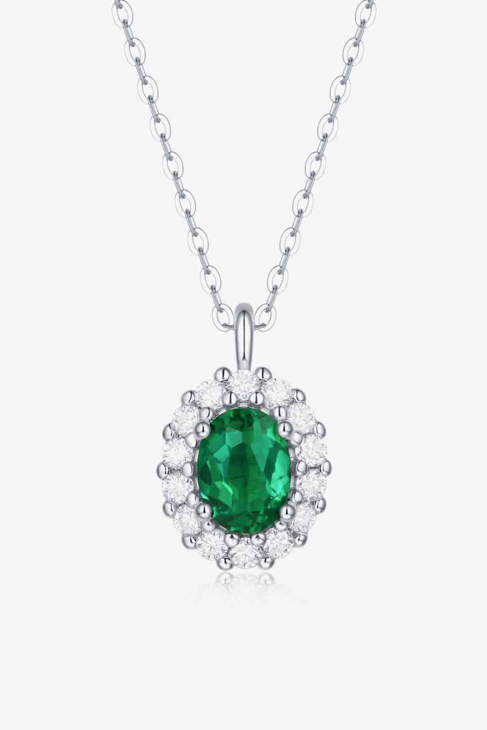Ethereal Emerald Glow Necklace