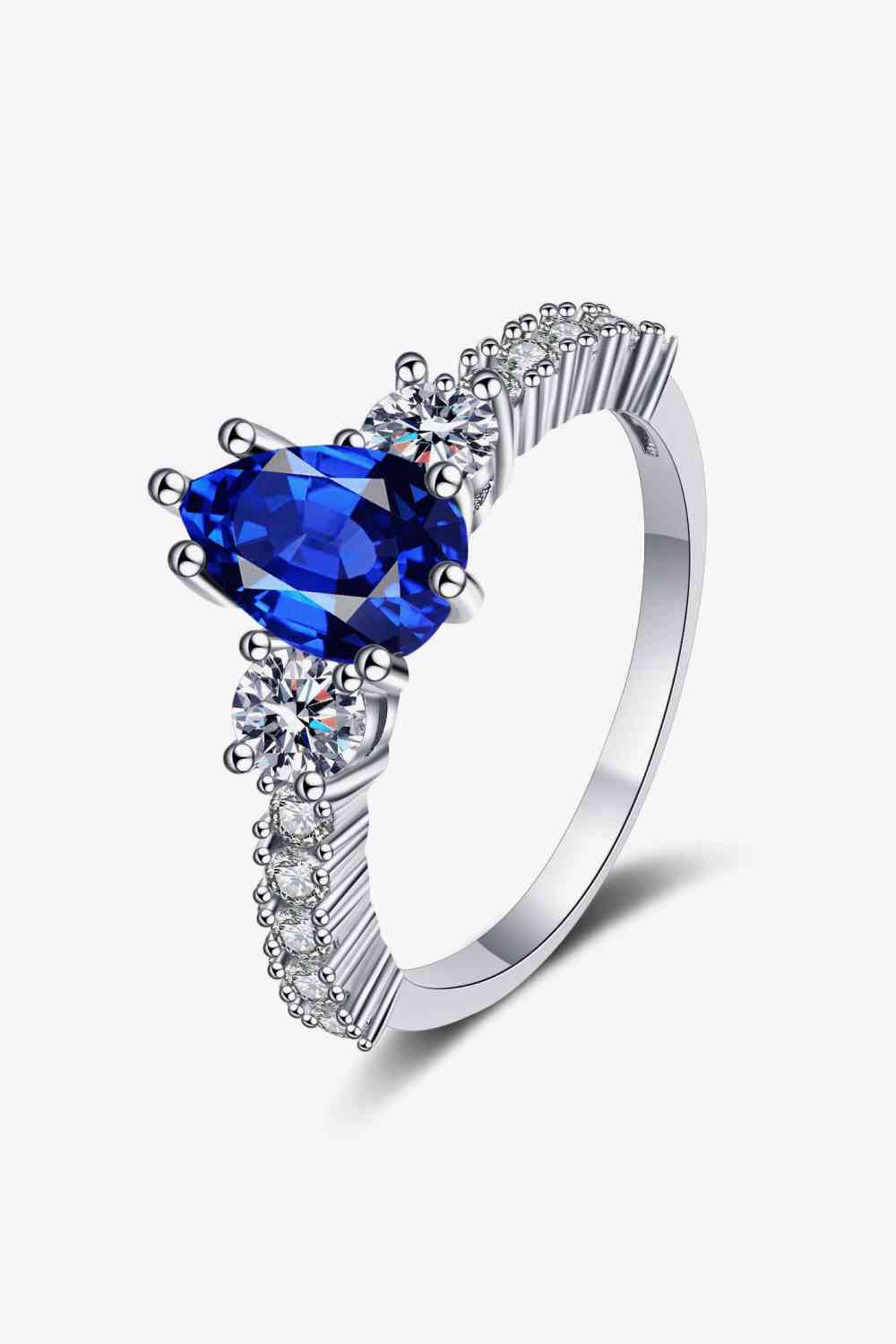 Midnight Majesty: Spinel Pear Shape Ring