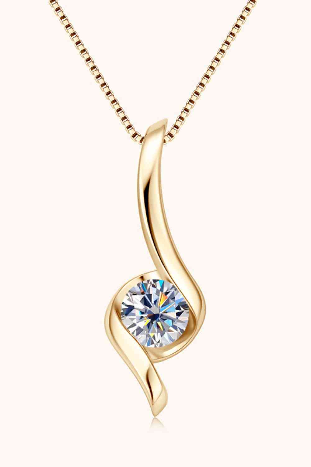 Ethereal Essence: 1-Carat Moissanite Necklace