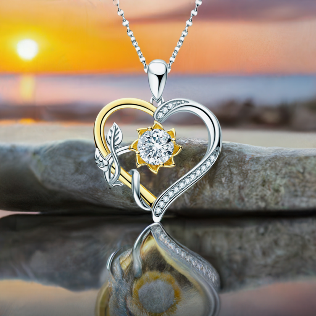 Rosy Radiance: Moissanite Necklace