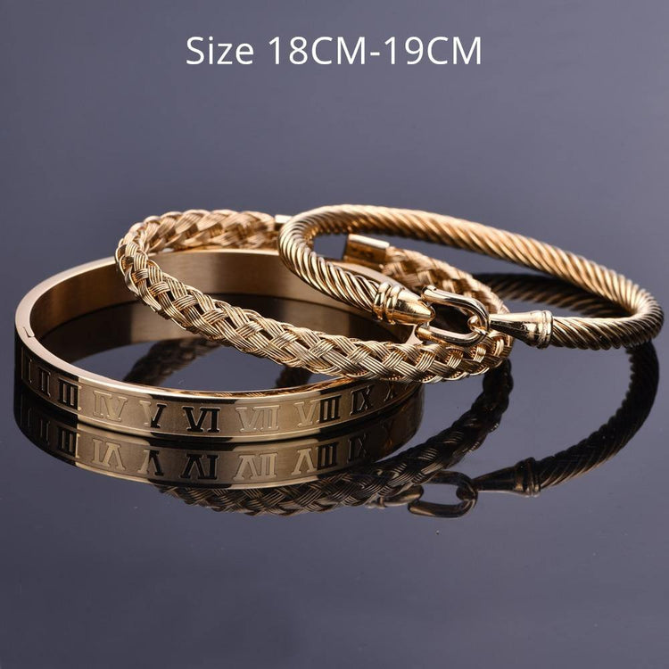 Armring Gold Bracelet Set - Royal Jewlz