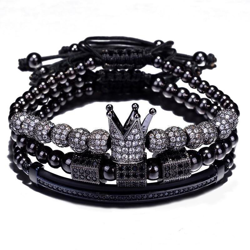 Athena Black Bracelet Set - Royal Jewlz