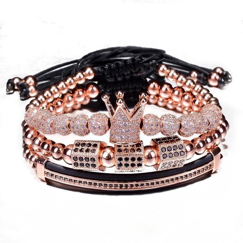 Athena Rose Gold Bracelet Set - Royal Jewlz