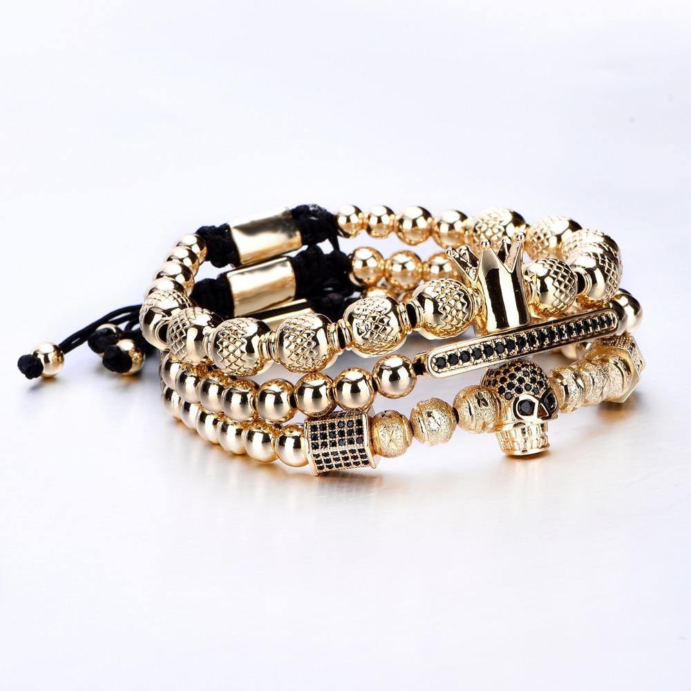 Hades Gold Luxury Bracelet Set - Royal Jewlz