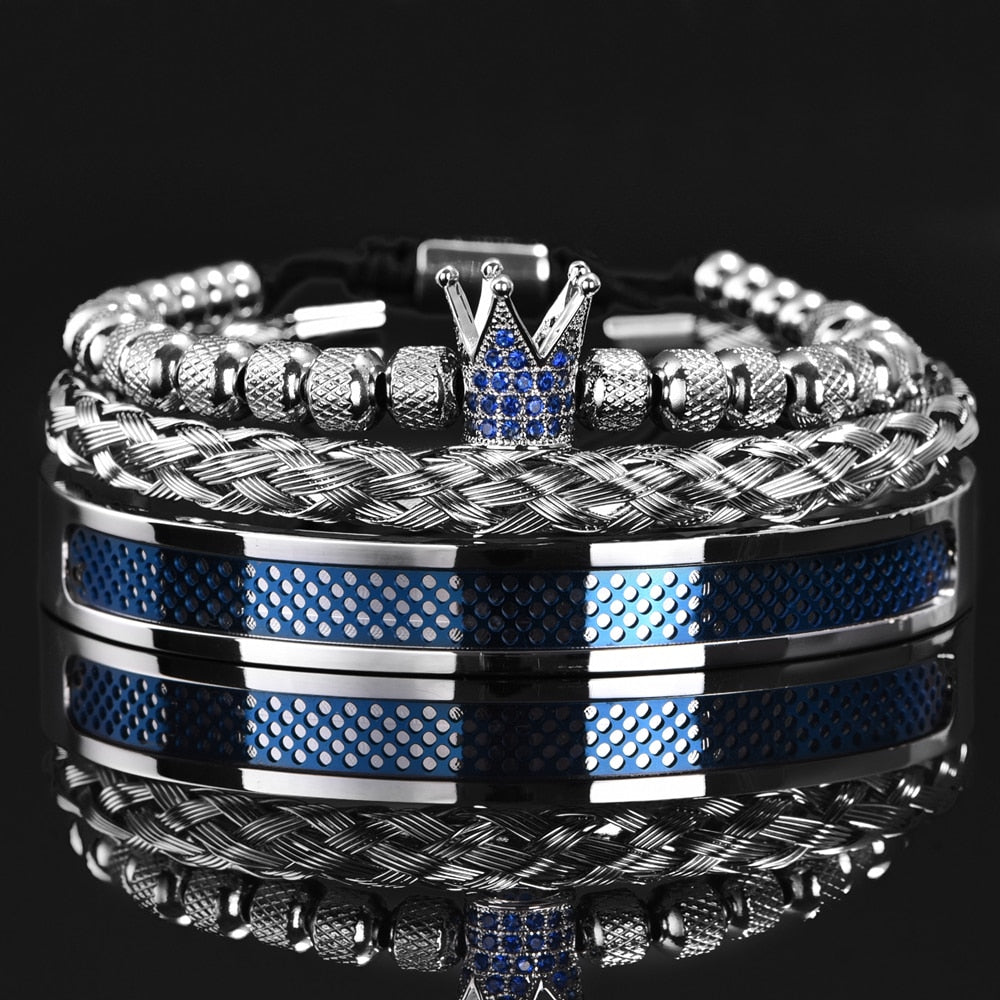 Buy El Regalo Men Oxidized Silver Plated Designer Bracelets | Handcrafted  Twisted Braided Rope Bracelet in Oxidized Silver Finish for Men | Men  Jewelry- Valentines Day Gift for Men (Snake Chain Bracelet)