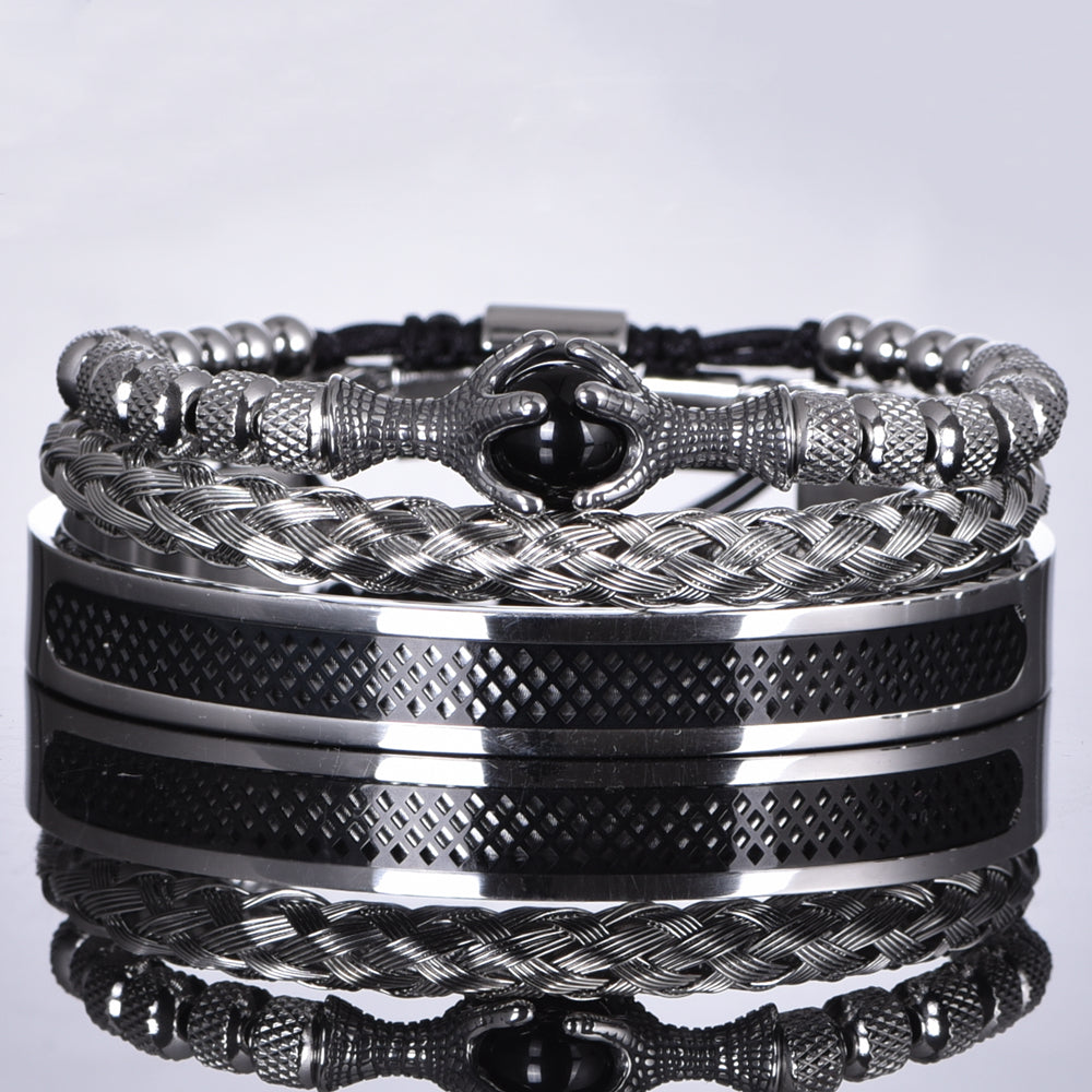 Heracles Eye Black Luxury Bracelet Set - Royal Jewlz