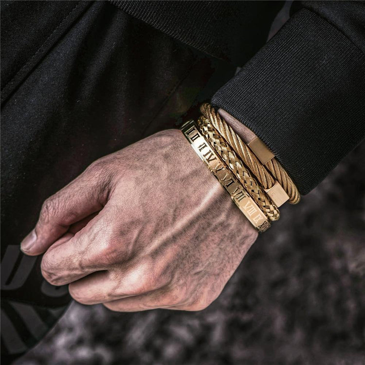 IV Royal Gold Bracelet Set - Royal Jewlz