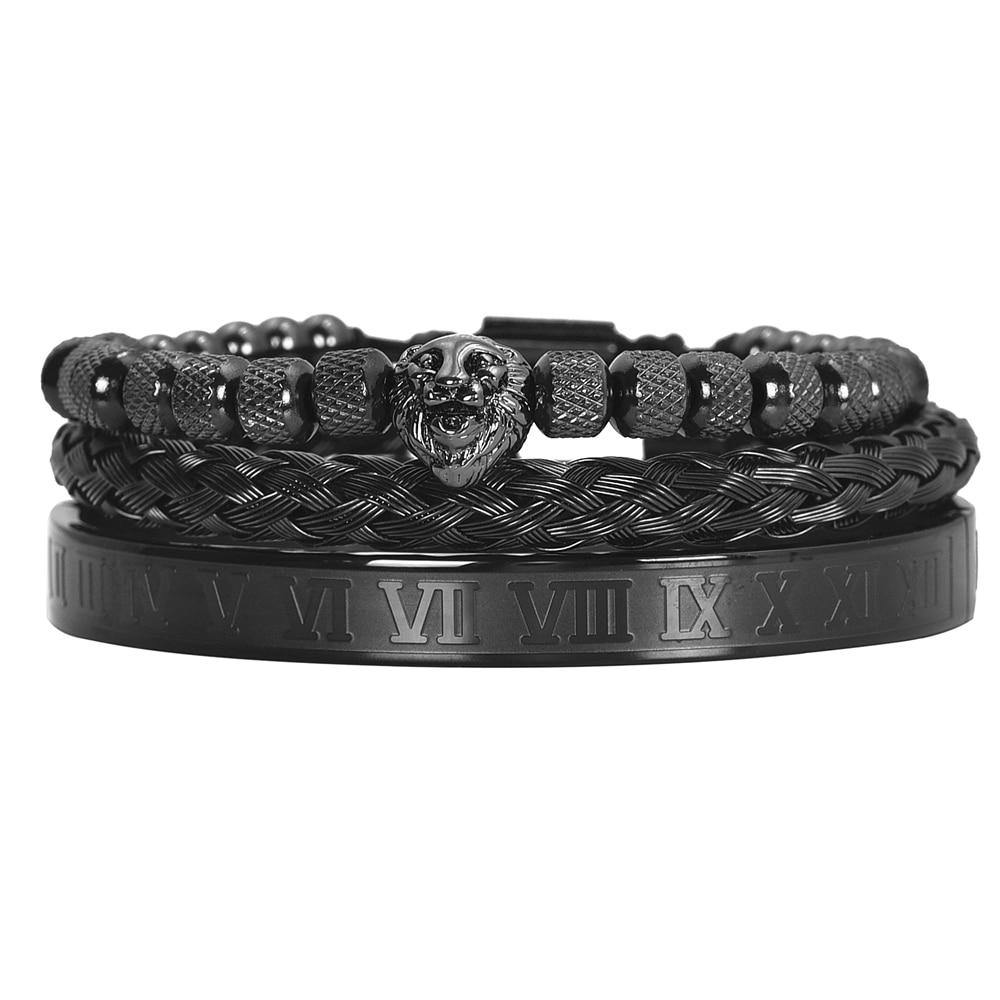 Lion King Black Bracelet Set - Royal Jewlz