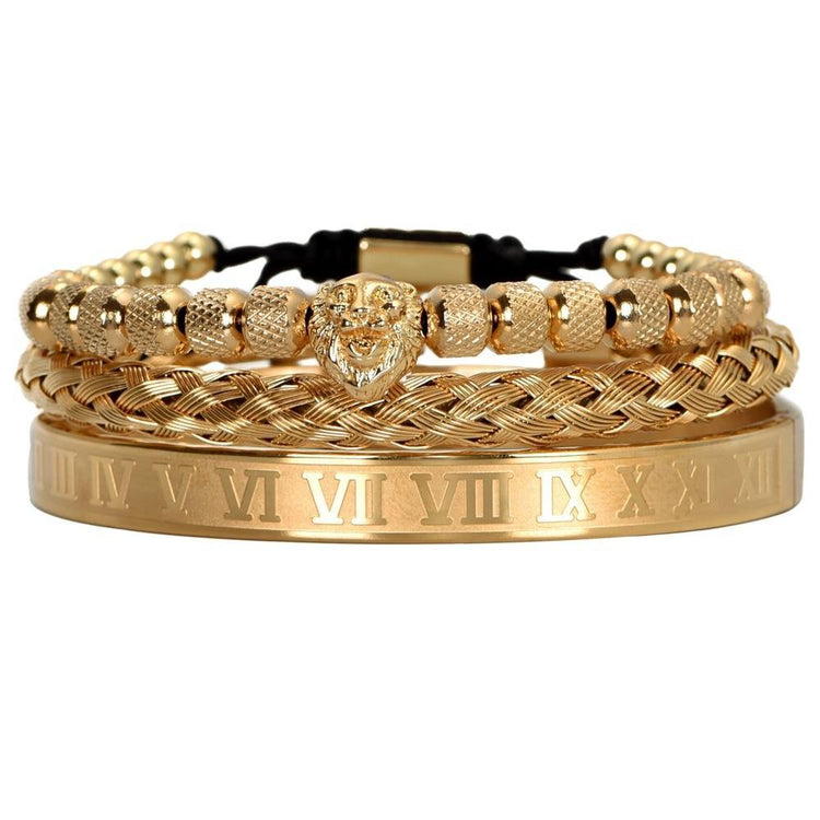 Lion King Gold Bracelet Set - Royal Jewlz