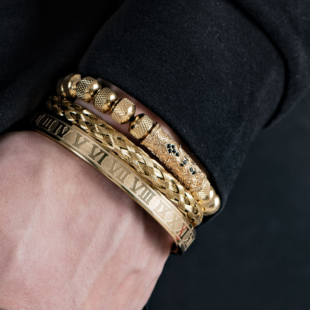 Titan Gold Bracelet Set - Royal Jewlz