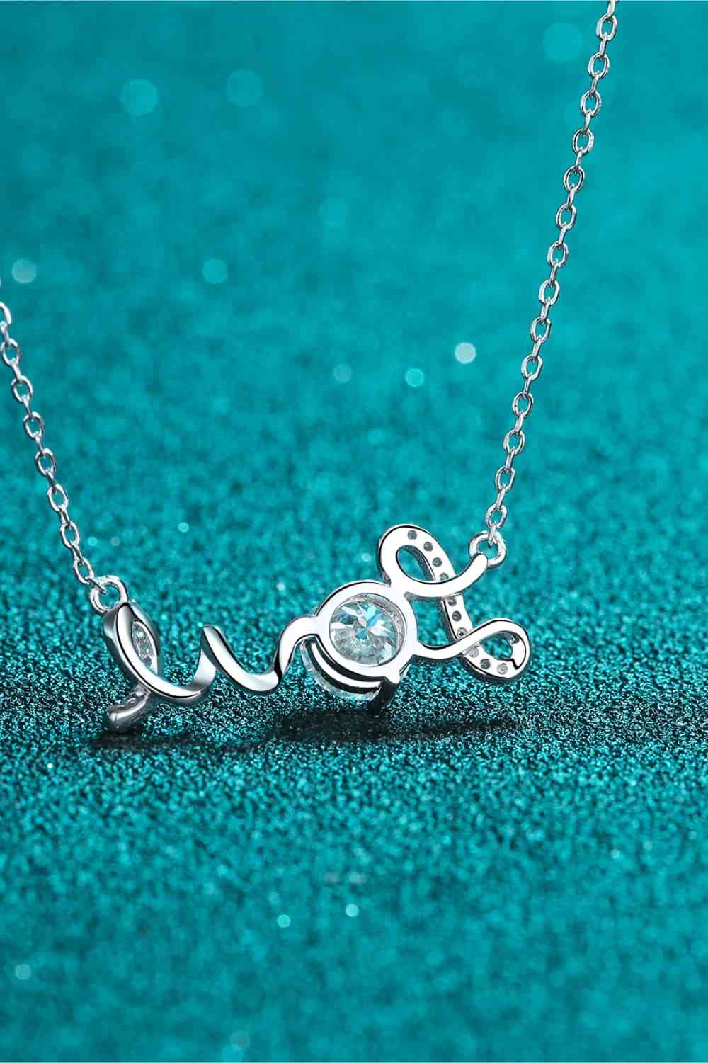 Love Embrace: 1-Carat Moissanite Sterling Silver Necklace